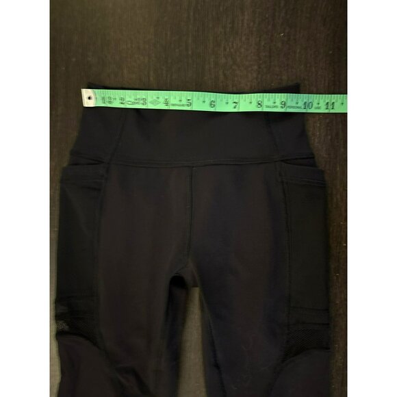 Lululemon Forget The Sweat Crop Black Leggings Size 2 - Picture 5 of 7